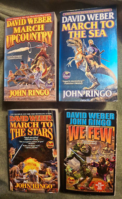 David Weber John Ringo, Complete March Upcountry Series 4 Book Lot, Baen Sci-Fi 