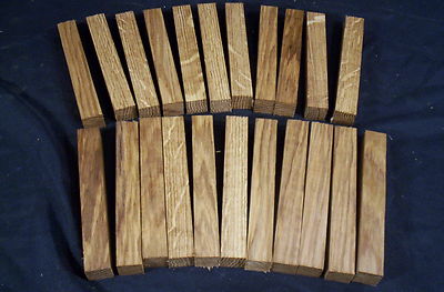 22 Piece White Oak Pen Blanks 3/4 x 3/4 x 5'' Lathe Turning Craft Wood Lumber
