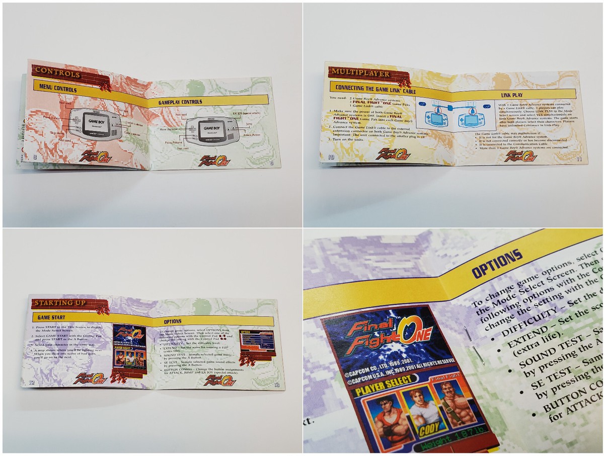 Final Fight One Authentic GBA Game Boy Advance Box & Manual Final Fight One Authentic GBA Game Boy Advance Box & Manual