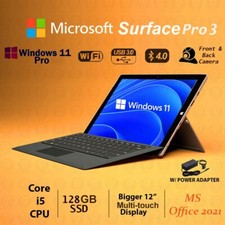 Preços baixos em Microsoft Surface Pro 3 Tablets & eReaders | eBay