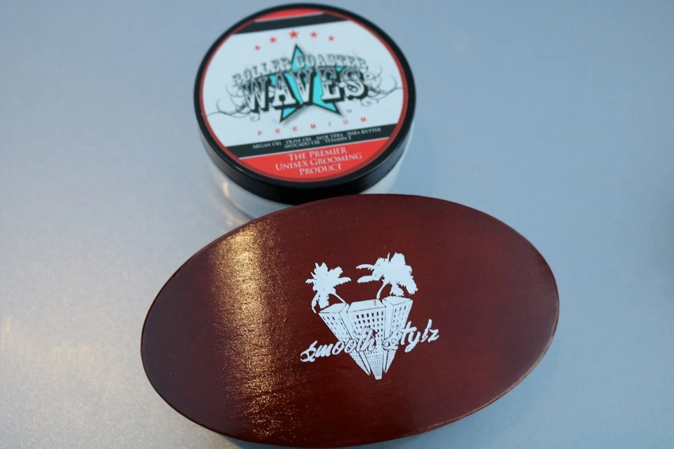 Combinação de escova 360 Wave - Stylz suave - Marrom escuro e ondas de montanha-russa - Imagem 3 de 3