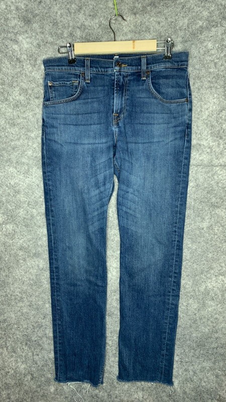  7 For All Mankind Jeans Women's 30 Blue Straight Crop 31x31