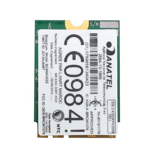 Tarjeta WiFi Hackintosh MacOS BCM94352Z 802.11ac 2.4G/5Ghz NGFF M.2 Bluetooth 4.0 - Imagen 5 de 5