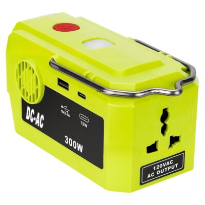 300W Power Inverter for Ryobi 40V Battery DC 40V to AC 120V 220V Power Station