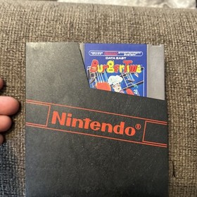 Burger Time with instructin manual and nintendo sleeve (NES, 1987)