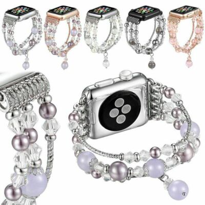 Jewelry Crystal Bracelet Band Strap For Apple Watch iWatch Series 7 6 5 4 3 SE