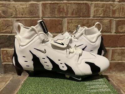 New 11 Nike Diamond Turf DT 96 White Black Football Cleats Deion