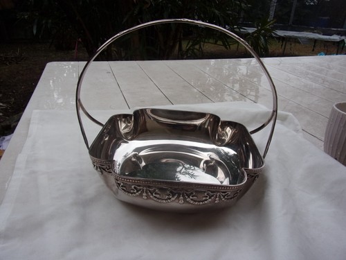 ARGENTERIE PANNIER METAL ANCIEN - Photo 1/7