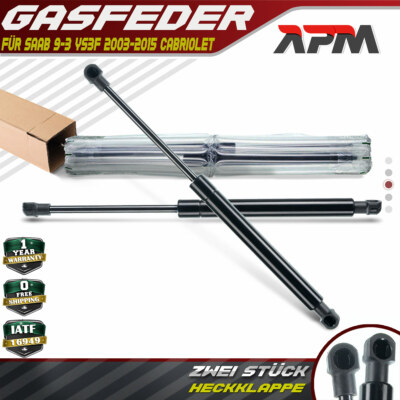 2x Gasfeder Heckklappe Dämpfer für Saab 9-3 YS3F Cabriolet Baujahr 2003-2015