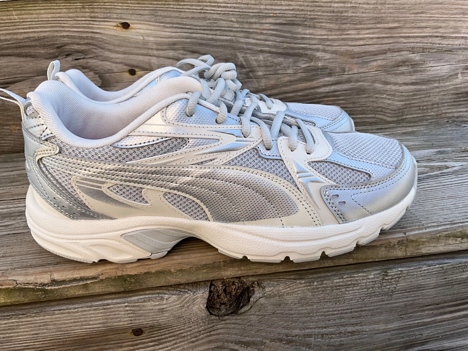 Puma Milenio Tech stringate uomo taglia 10 grigio sneakers scarpe casual 402925 06