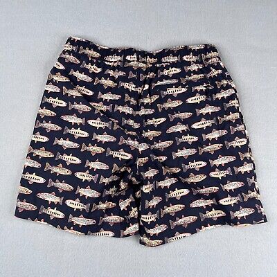 The North Face Swim Trunks Mens Small Fish Print Board The North Face Swim Trunks Mens Small Fish Print Board