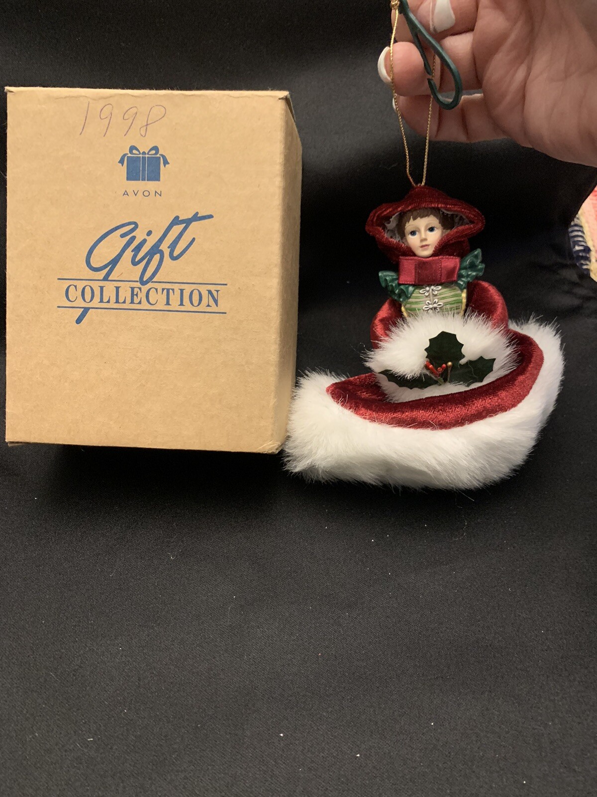 1998 Vintage Avon Christmas Ornament Victorian Ladies Winter Doll Holiday W/ Box eBay