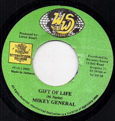 MIKEY GENERAL  gift of life  WORLD WIDE SUCCESS RECORDS.