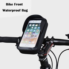 Bicycle Bag Waterproof Phone Holder Outdoor Riding Large Capacity Double Zippers