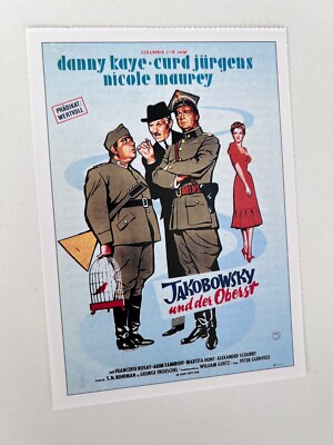 Cinema Filmplakatkarte | Jakobowsky und der Oberst | 1958