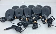 Lot of 10 Genuine Dell MS111-P, MS111-L USB Optical Mouse 3 Button Wheel