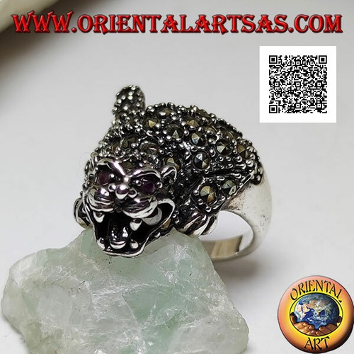 Bague Chevalière En Argent Massif Gravée D’un Tigre – Taille 52, Occasion, Pièce Unique Et Virile
