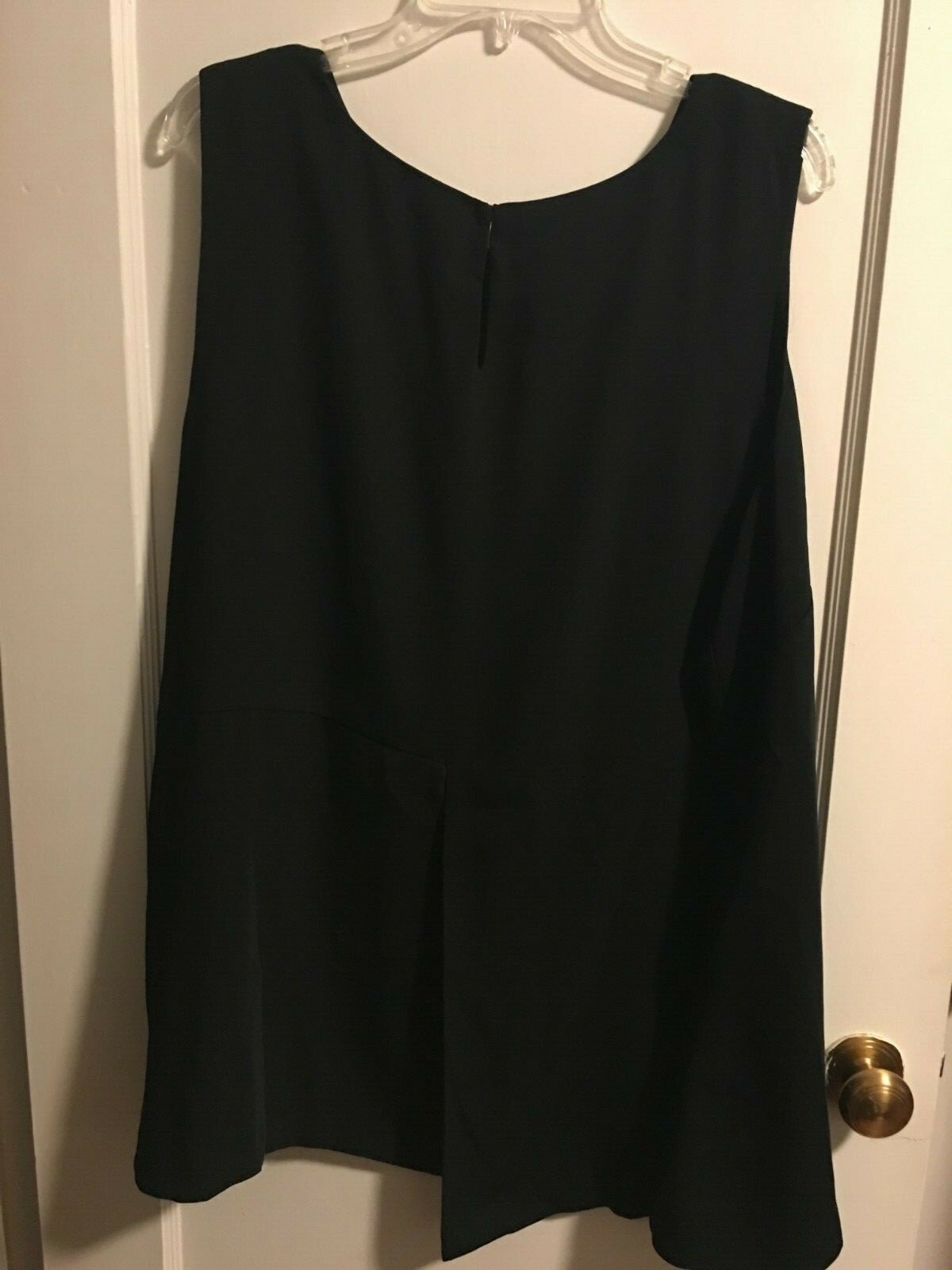 Alfani Womens Ruched Textured Top Black Size XL main image 1