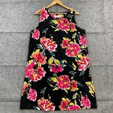 VINTAGE Annette MK Australia Dress Womens 16 Floral Pockets Shift Sleeveless
