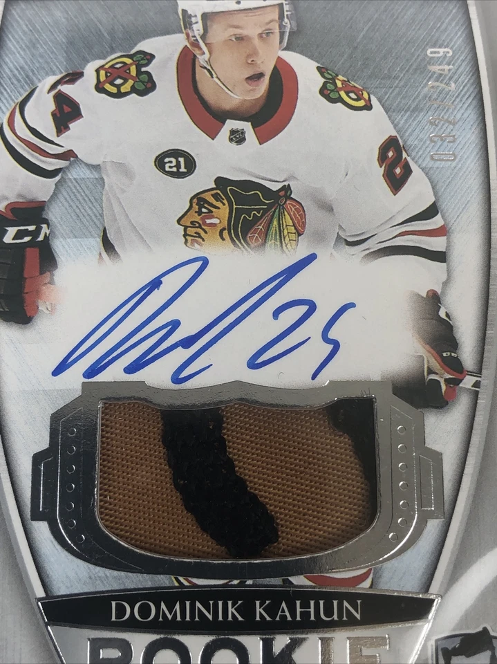 2018-19 The Cup Rookie Dominik Kahun LOGO Patch Auto Rookie /249 RPA RC OILERS - Image 2 of 4