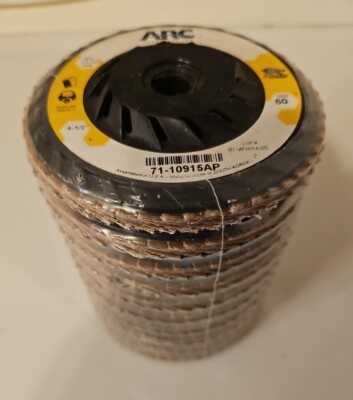 Arc Abrasive 71-10915AP 4-1/2'' X 5/8-11 60 Grit Predator Flap Wheel - Box Of 10