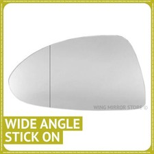 Left Passenger Side WIDE ANGLE wing door mirror glass for Vauxhall Corsa D 06-14