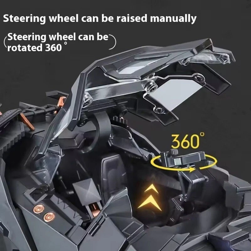 Modello AUTO x collezione BATMOBILE Tumbler 2005 MACCHINA BATMAN DC Diecast 1:18 - Immagine 4 di 4