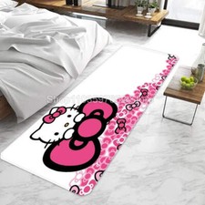 Cute Cartoon Hello Kittys Door Mat Entrance Non-slip Washable Kitchen Carpet Liv