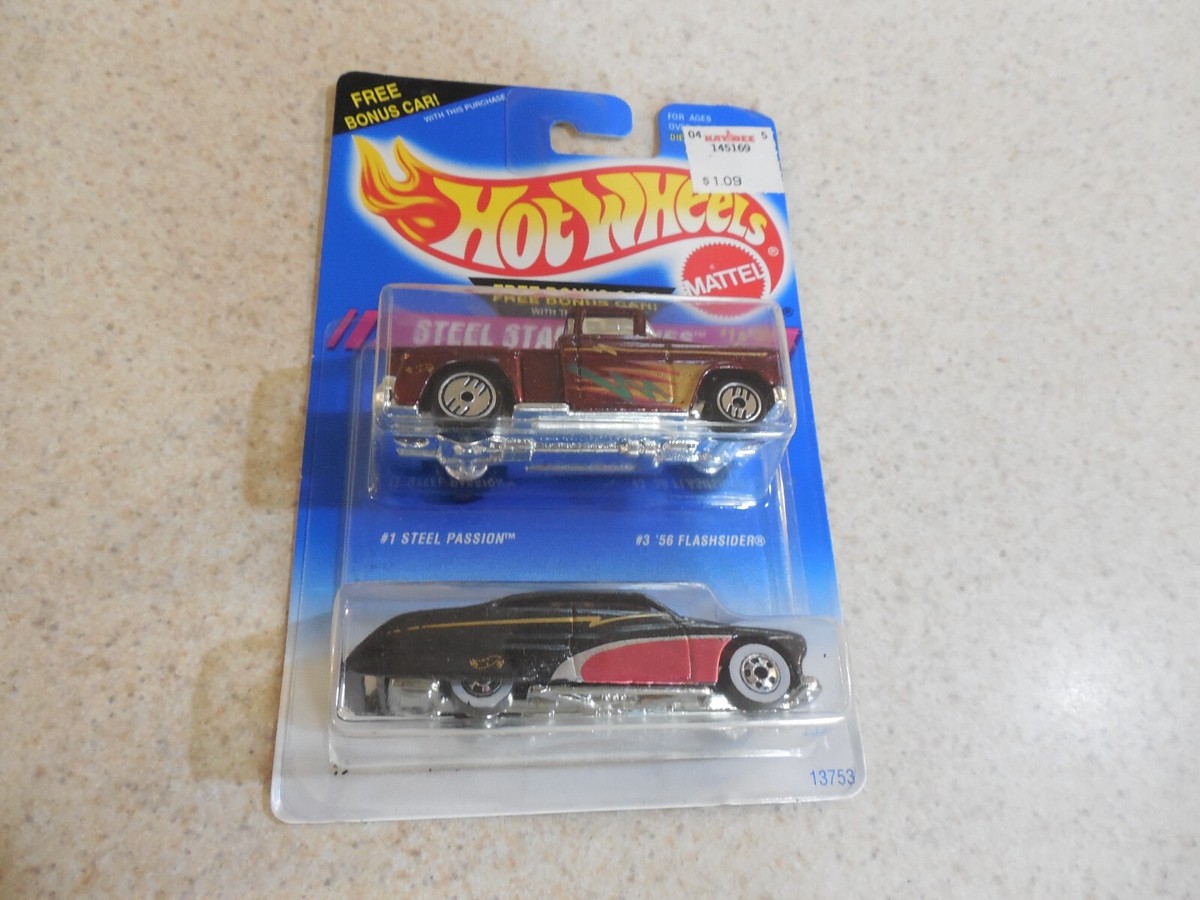 レア　ヴィンテージ フリトス　パッケージロール20柄　蚤の市✖️5 STEEL PASSION Bonus 56 FLASHSIDER Pickup 2 Hot Wheels 1994 Steel
