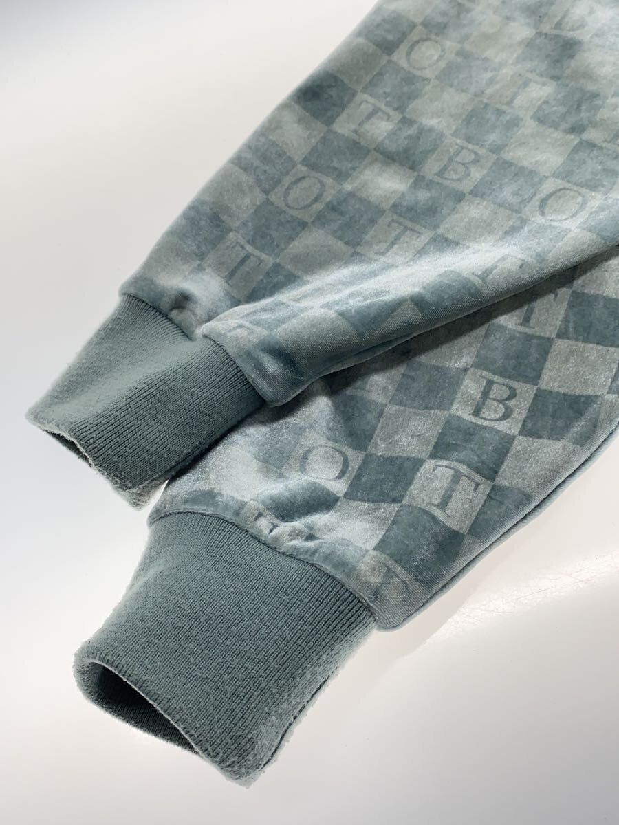 トップス BoTT Checkerboard Velour Polo(Lt Blue) BotT Polo Checkerboard Velour Long Sleeve Shirt M Blue Used
