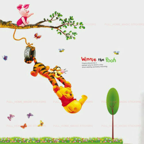 Removable Xtra Large WINNIE THE POOH Wall Stickers Nursery Girls Boys