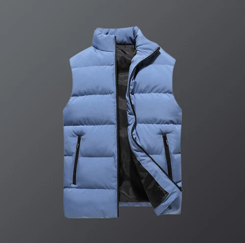 Herren Weste Steppweste Bodywarmer Ärmellos Gefütterte Outdoor Stehkragen Jacke - Bild 4 von 11