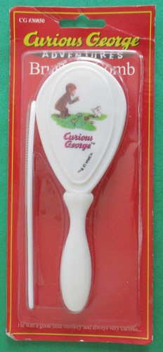 Peine cepillo Curious George biberón 9 oz plástico nuevo en paquete nuevo - Imagen 6 de 8