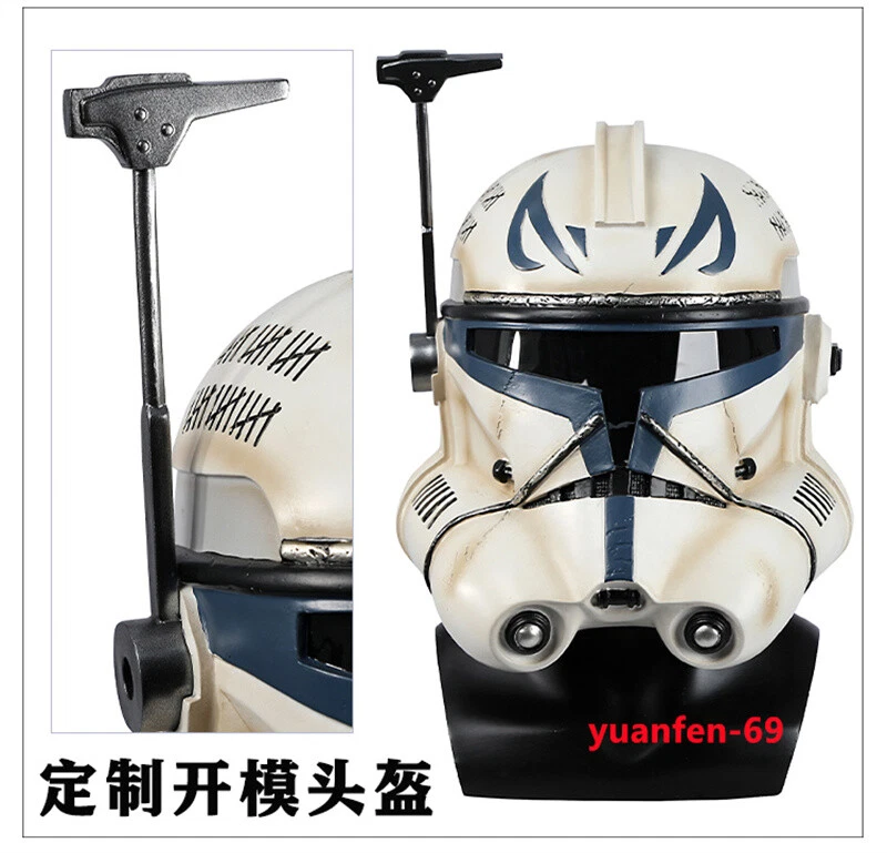 Star Wars:the Clone Wars Captain Rex Costume Men Cosplay Helmet Top Pants Suit - Image 4 of 4