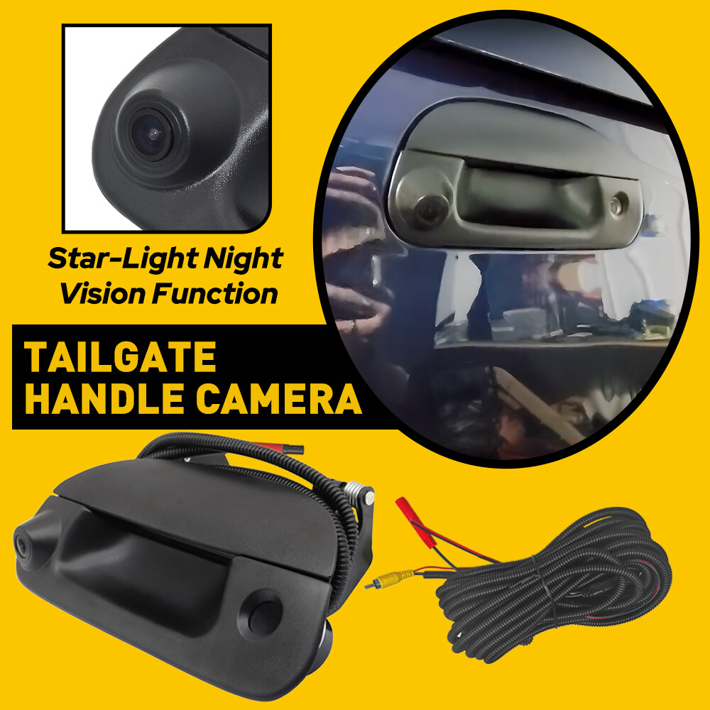 Rear View Backup Camera Kit With Wiring & Tailgate Handle – For 99-06 Ford F250 F350