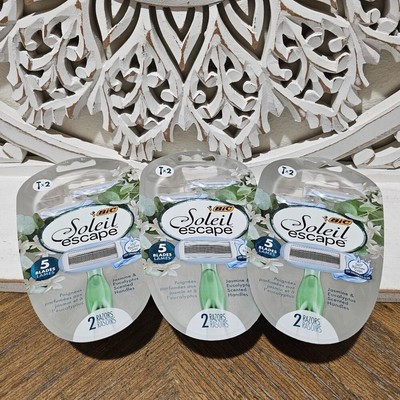NEW BIC Soleil Escape Razors (Bundle Of 3 Packs) - 2 Per Pack
