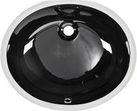 Oval Glazed Ceramic Undermount Bathroom Vanity Sink Chip Resistant In Black Oval Glazed Ceramic Undermount Bathroom Vanity Sink Chip Resistant In Black