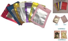 color 2.76 * 3.94Resealable Foil Storage Bags with 2.76*3.94inch Multicolored