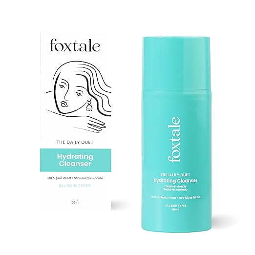 Foxtale Hydrating Face Wash  Hyaluronic Acid Vitamin Pore Cleansing Dirt 100 ml