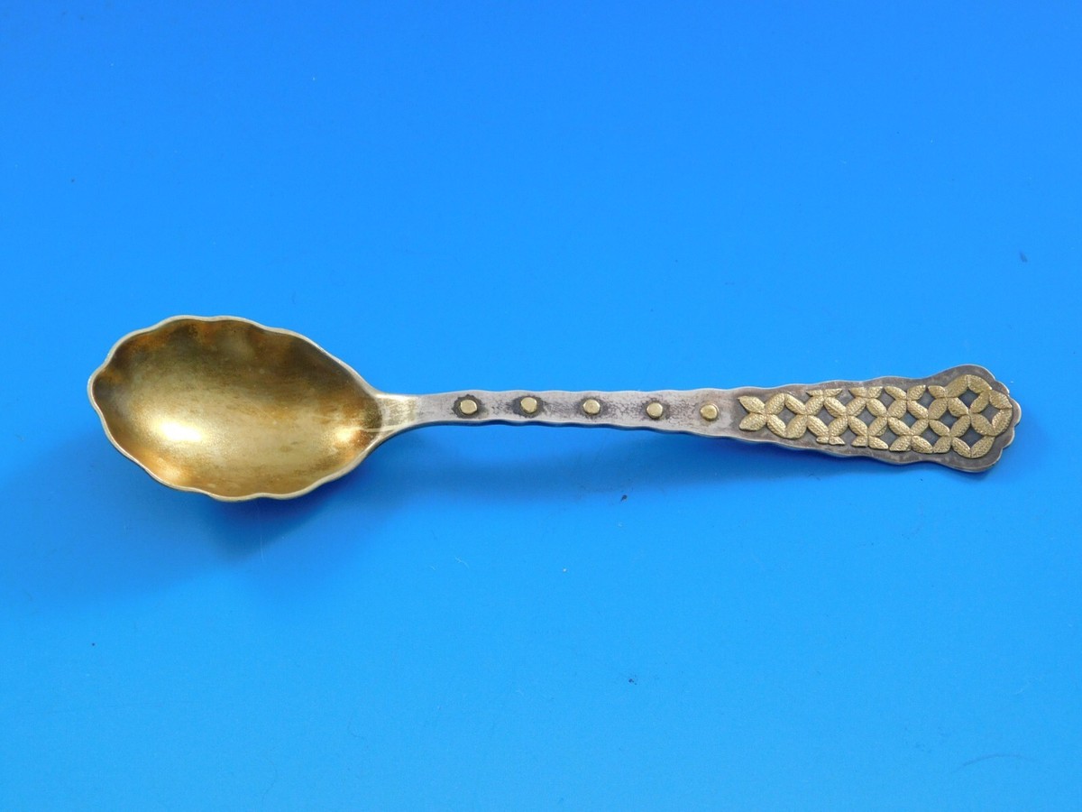 Mixed Metals by Tiffany & Co. Sterling Demitasse Spoon GW Star