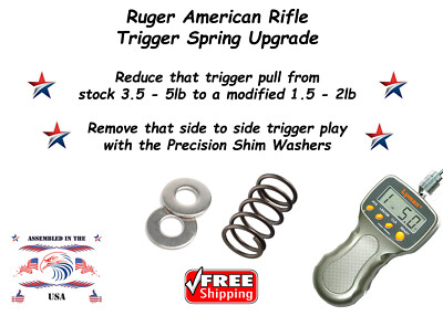 Ruger American Rifle *STANDARD* Reduced Power Trigger Spring & Shims 1.5 lb