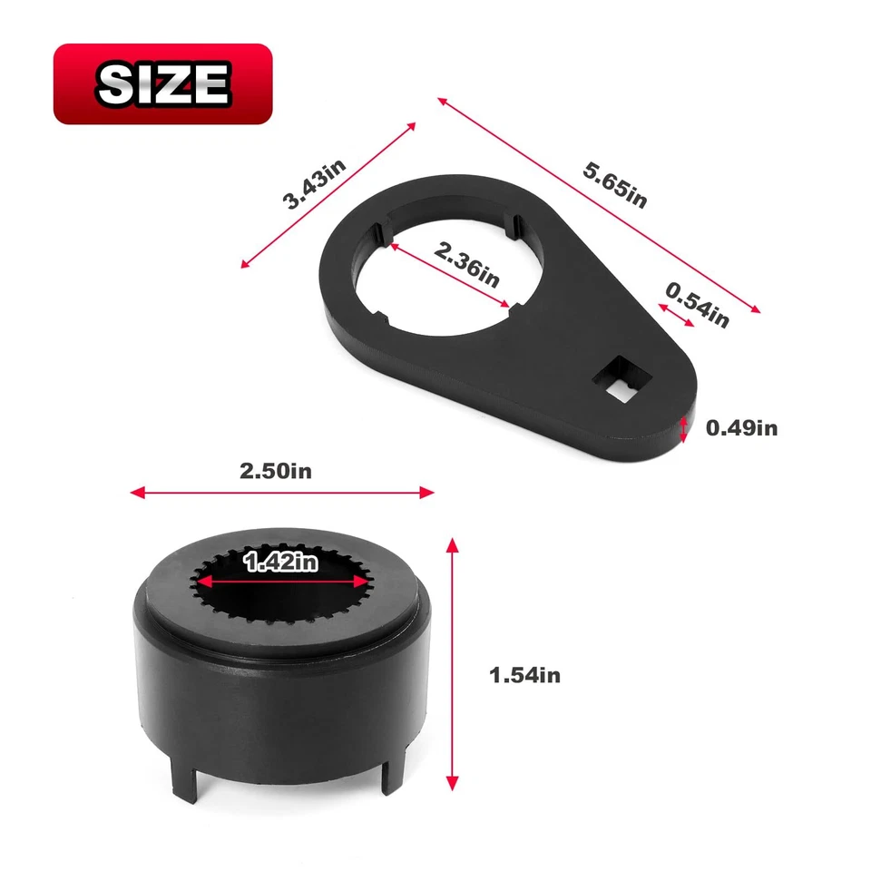 5th Gear Lock Nut Retainer Kit & 5th Gear Nut Wrench for 1994-2004 Dodge Cummins - Image 3 of 4