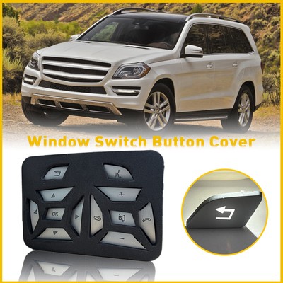 Steering Wheel Button Cover Trim For Mercedes Benz E C Class W204 12-16 Chrome