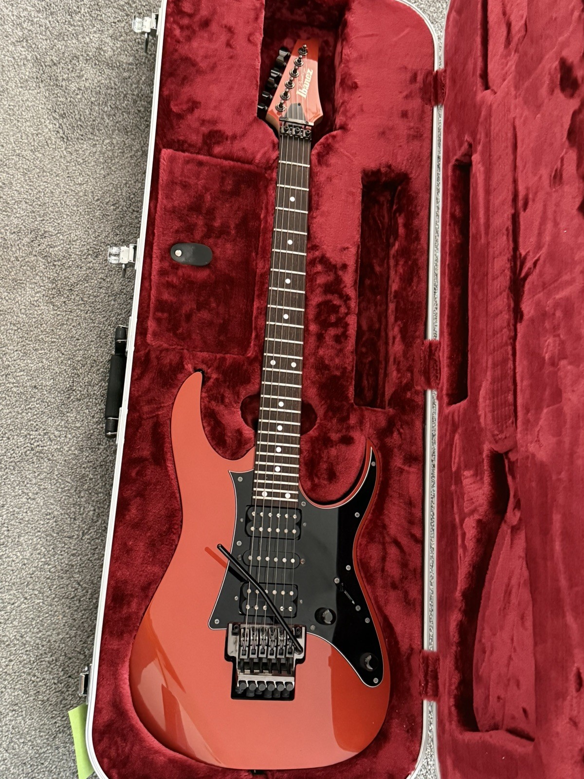 Ibanez RG655 Prestige in Firestorm Orange. Made in Japan (2014).