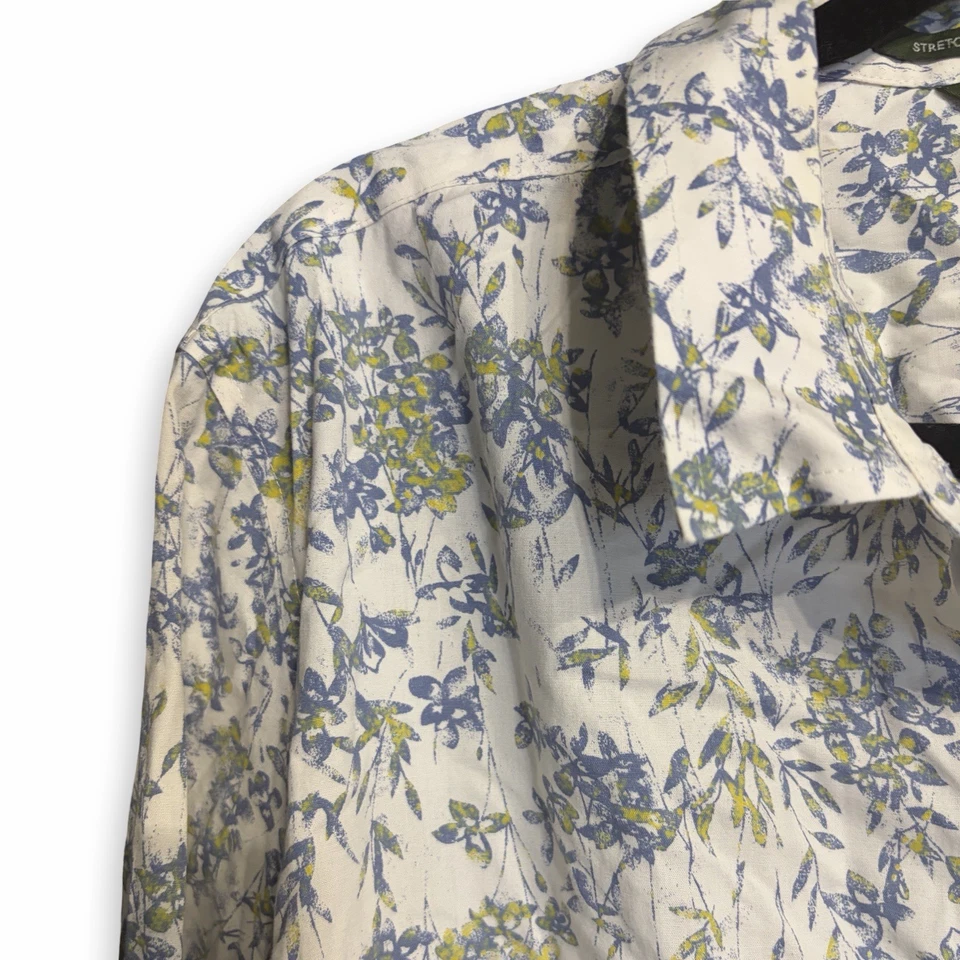 Camisa de campamento Eddie Bauer Mujer XXL Floral Algodón Occidental con botones Foto 4 de 4