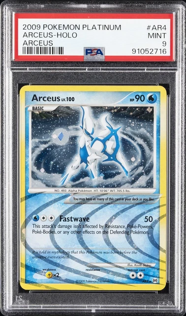 2009 POKEMON PLATINUM ARCEUS #AR4 ARCEUS-HOLO PSA 9