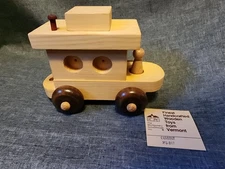 Montgomery Schoolhouse Vermont Handcrafted Wooden Large Caboose Train Car