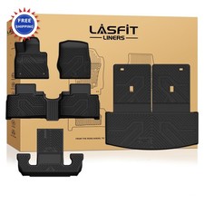 Floor Mats & Cargo with Backrest Mat for Ford Explorer 2022-2026 2022-2025 Easy