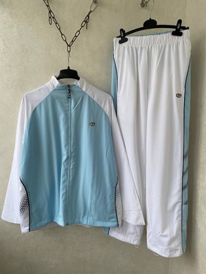 Vintage Nike TN White/Light Blue Tracksuit Size M