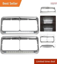 Headlight Bezels Chrome 12in Led Light Strip For Heavy Trucks And Semis
